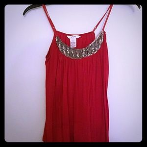 Red Candie's beaded tank top